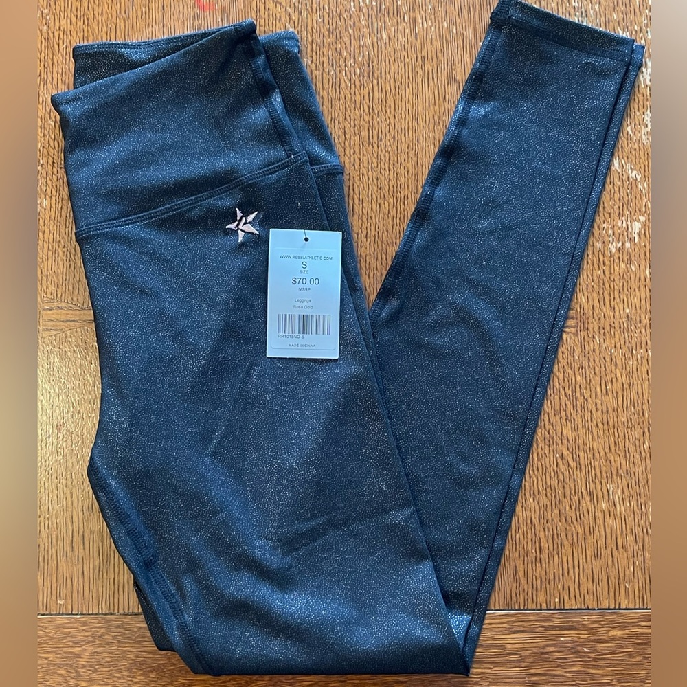 Rebel Athletic Rose Gold leggings